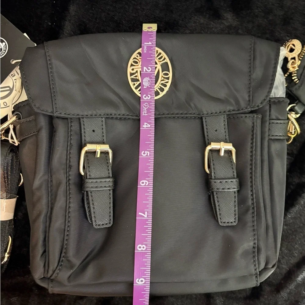 🛑🆕🛑 Valentino Orlandi Black Crossbody Bag with Gold Accents